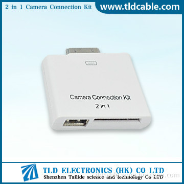 New design 2 in 1 Camera Connection Kit for iPad